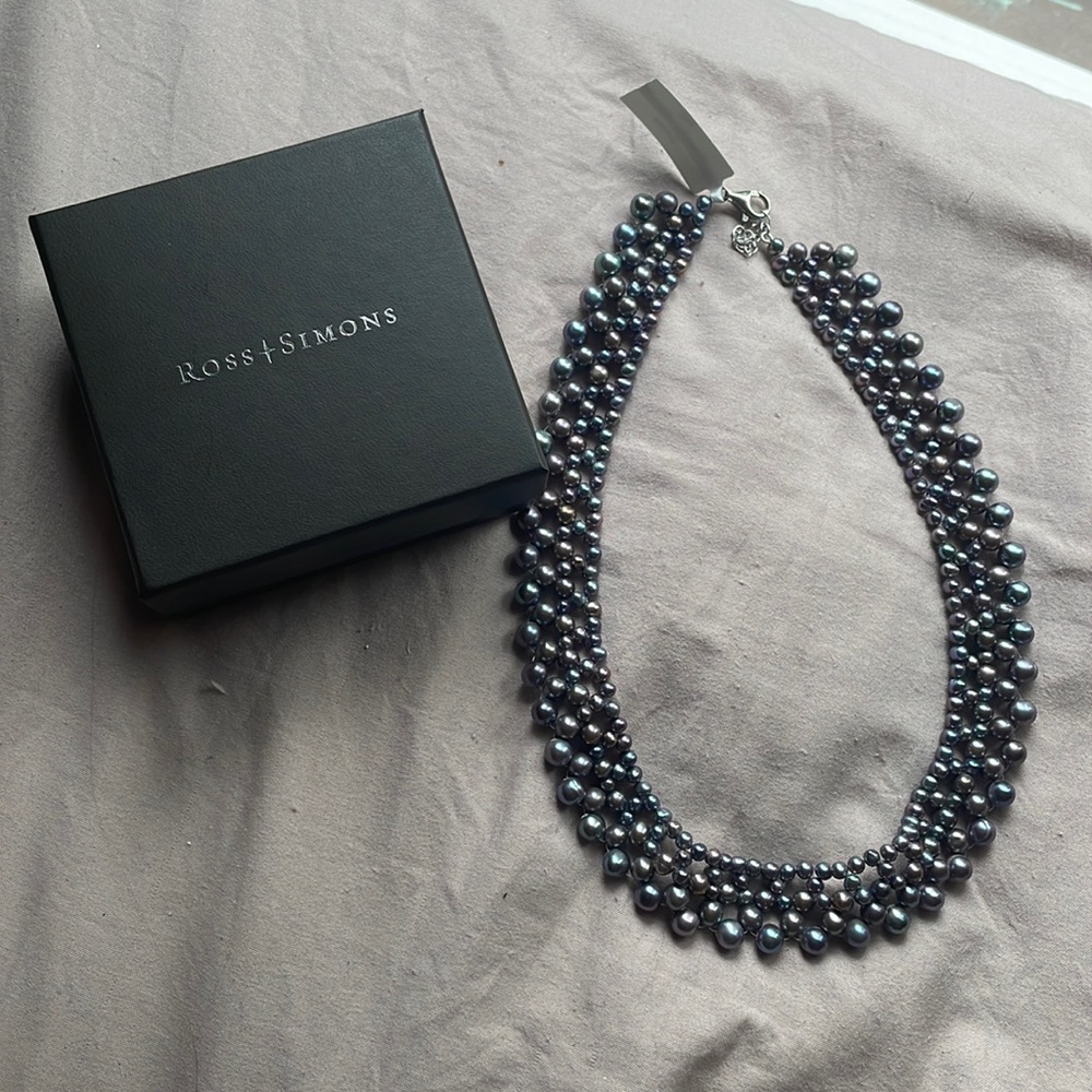 Ross Simons Sterling Silver Pearl Necklace
